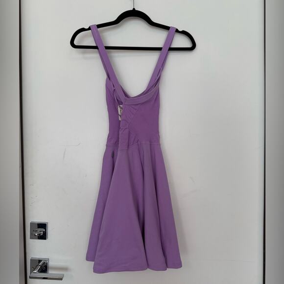 NWT NEW Free People Movement Good Karma Purple Workout Dress Size Medium - Picture 8 of 9